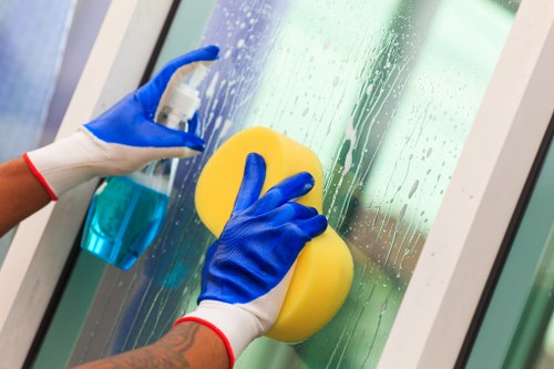 Professional office cleaning service in Highbury reception area