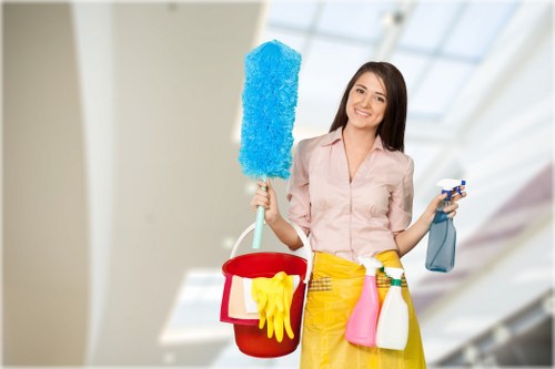 Professional cleaning of a residential communal entrance in Highbury