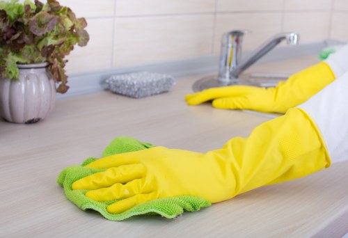 Final stage of a cleaners Highbury complaints procedure with resolution and trust