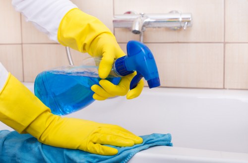 Local cleaning team handling an Airbnb changeover in Highbury