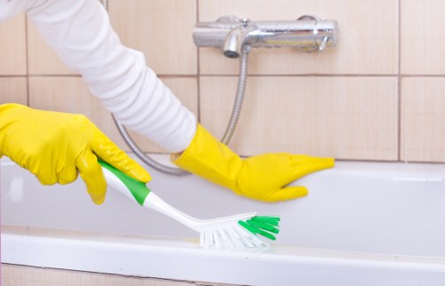 Customer completing a secure Cleaners Highbury payment online
