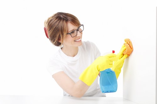 Detailed kitchen cleaning during a move in service in Highbury
