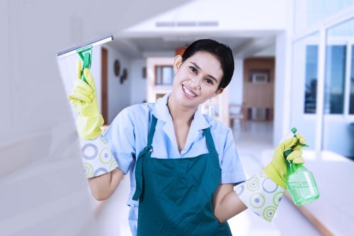 Curtain cleaning for a commercial property in Highbury